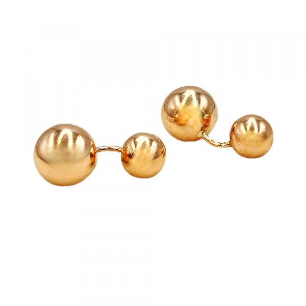 Серьги из золота в красном цвете «Шары»