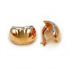 Серьги из красного с белым золота 01-200737948