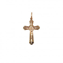 Хрестик з золота у червоному кольорі 01-200891648