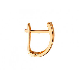 Серьги из золота красного цвета с цирконом