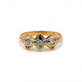 Каблучка з золота з цирконом 01-200814149