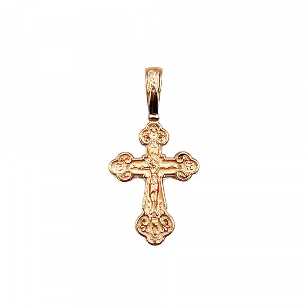 Крестик из красного золота
