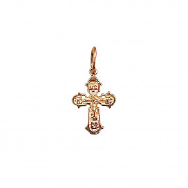 Крестик из золота красного цвета 01-200859449