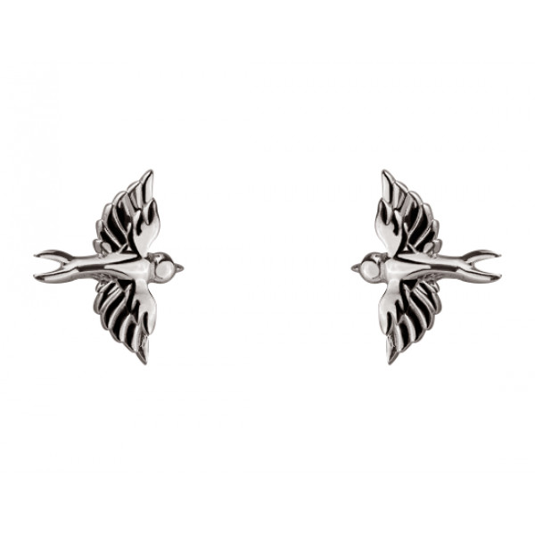 Серьги из золота «Птица»