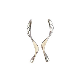 Серьги из золота в белом цвете 01-200324550