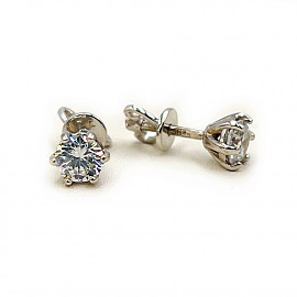 Серьги из золота с цирконом 01-200616350