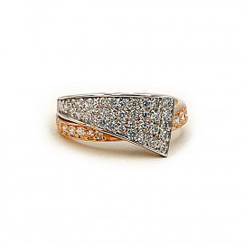 Каблучка з золота з цирконом 01-200782250