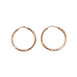 Сережки з золота у червоному кольорі 01-200836950