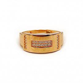 Каблучка з золота з цирконом 01-200850850