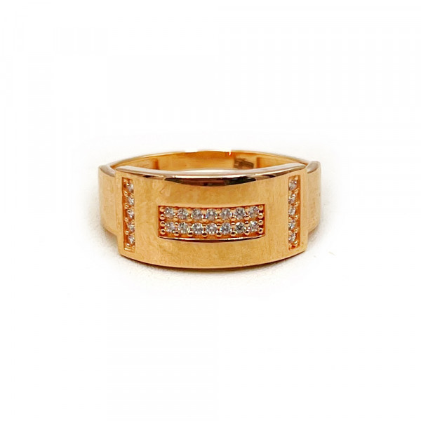 Каблучка з золота з цирконом