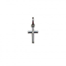 Золотий хрестик у білому кольорі 01-200889250