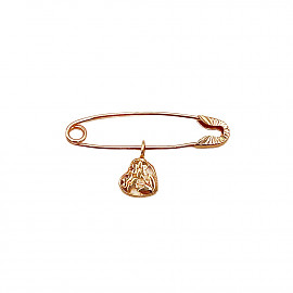 Золотая булавка красного цвета 01-200322251