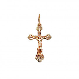 Крестик из красного золота 01-200382551