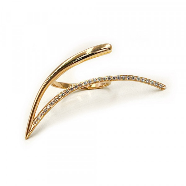 Кольцо из золота с цирконом