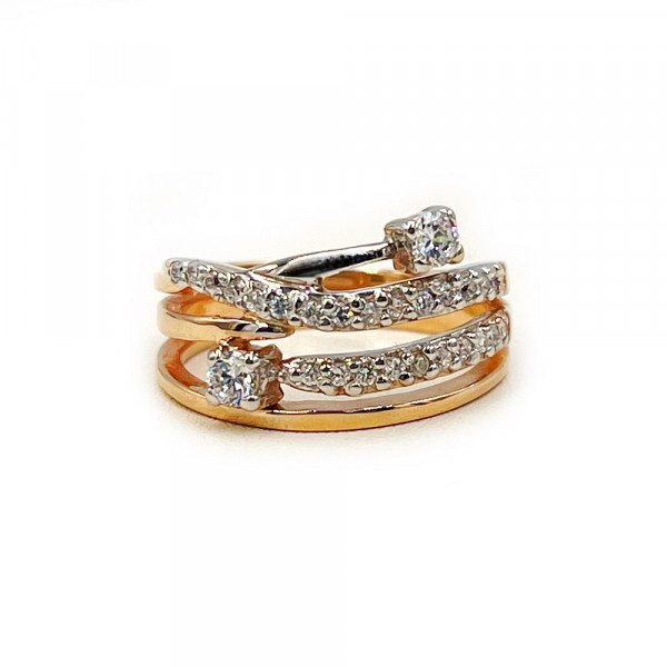 Золотое кольцо с цирконом