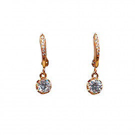 Серьги из золота с цирконом 01-200965951