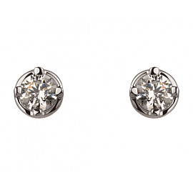 Серьги из золота с цирконом 01-200202552