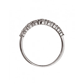 Кольцо из белого золота с цирконом