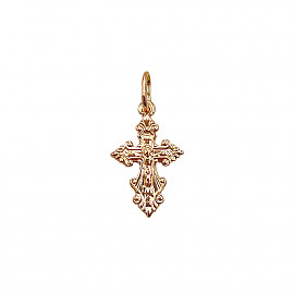 Крестик из красного золота 01-200863052
