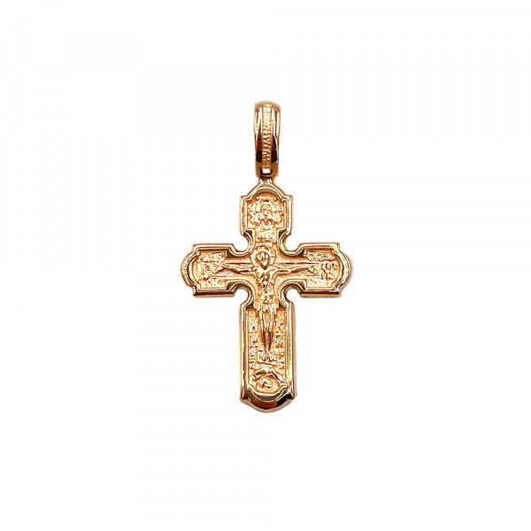 Золотий хрестик червоного кольору