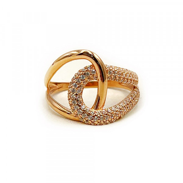 Кольцо из золота с цирконом