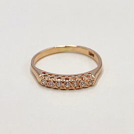 Золотое кольцо с цирконом 01-19324653