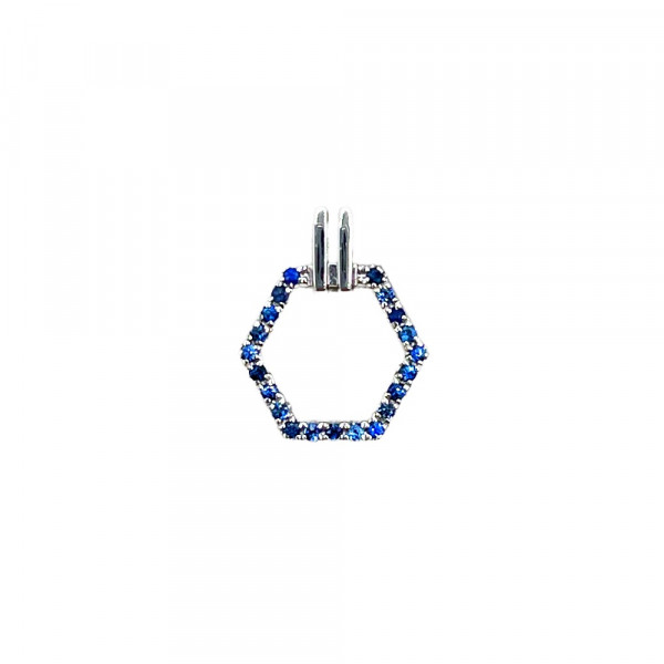 Кулон из белого золота с цирконом