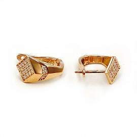 Серьги из золота с цирконом 01-200557753