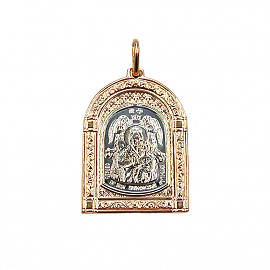 Ладанка з червоного з білим золота 01-200878354