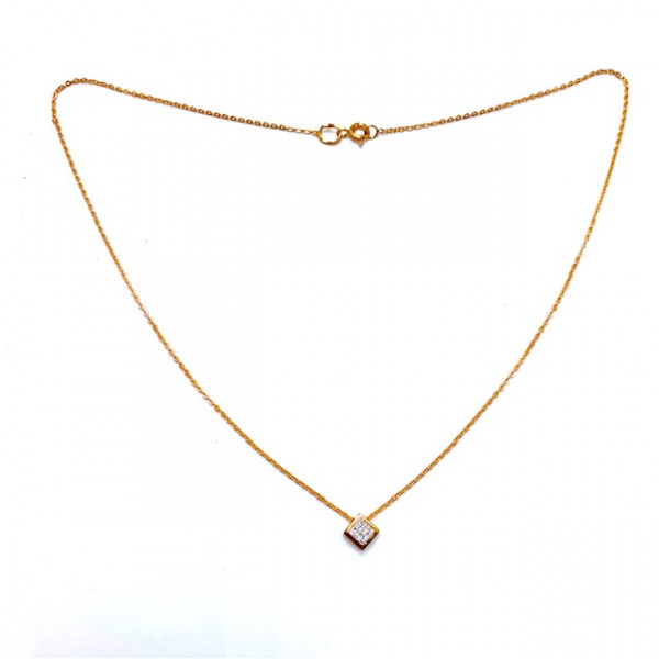 Золотий ланцюг з жовтими діамантами