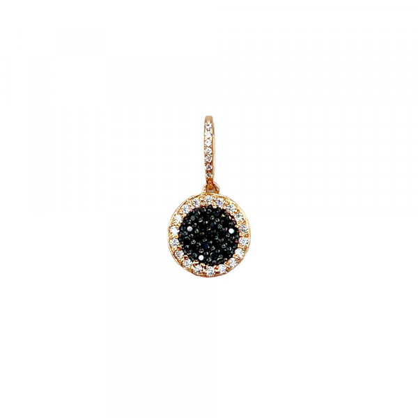 Кулон из золота красного цвета с цирконом