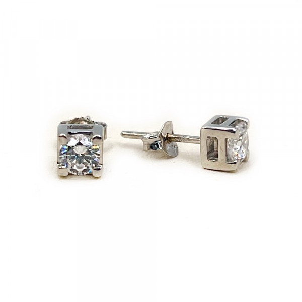 Золоті сережки з цирконом