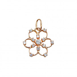 Кулон из золота с цирконом 01-200799855