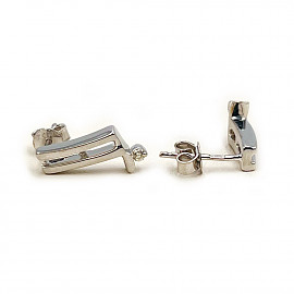 Сережки з золота з жовтими діамантами 01-200836955