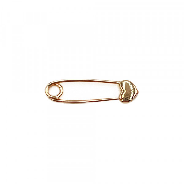 Шпилька з золота у червоному кольорі «Серце»