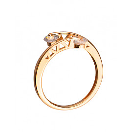 Золотое кольцо с цирконом