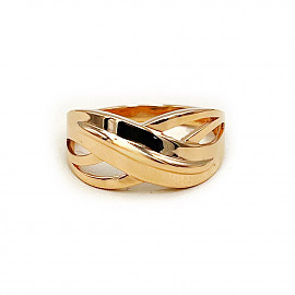 Золота каблучка червоного кольору 01-200782256