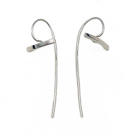 Золоті сережки білого кольору 01-200254757