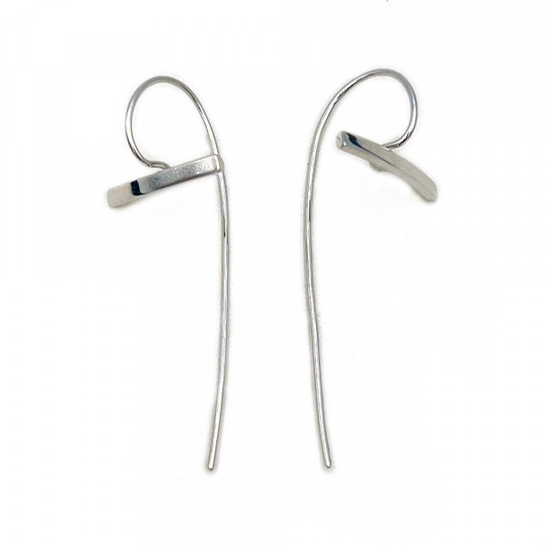 Золоті сережки білого кольору