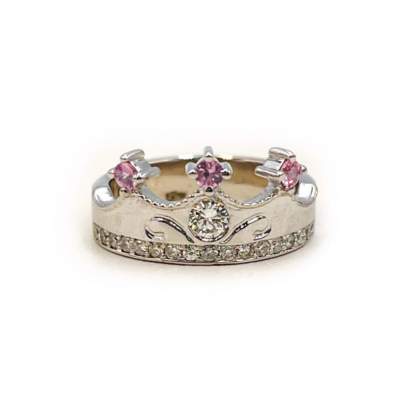 Золота каблучка з жовтими діамантами