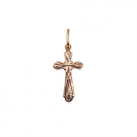 Крестик из золота красного цвета 01-200841557