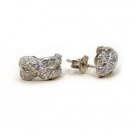 Сережки з золота з цирконом 01-200865557