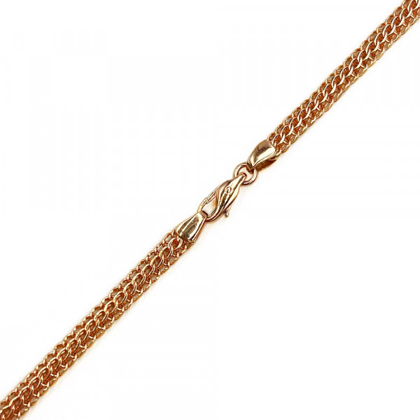 Золотая цепочка в красном цвете