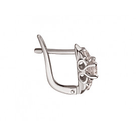 Серьги из золота с цирконом