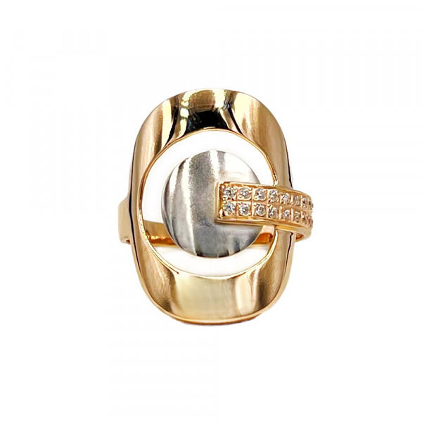 Кольцо из золота с цирконом