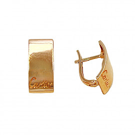 Золоті сережки червоного кольору 01-200872458