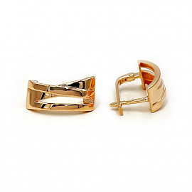 Золоті сережки червоного кольору 01-200950158