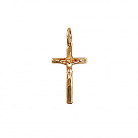 Хрестик з золота у червоному кольорі 01-200349659