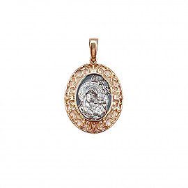 Ладанка из золота в красном с белым цвете 01-200761959