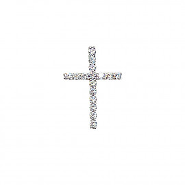 Крестик из золота с цирконом 01-200902559